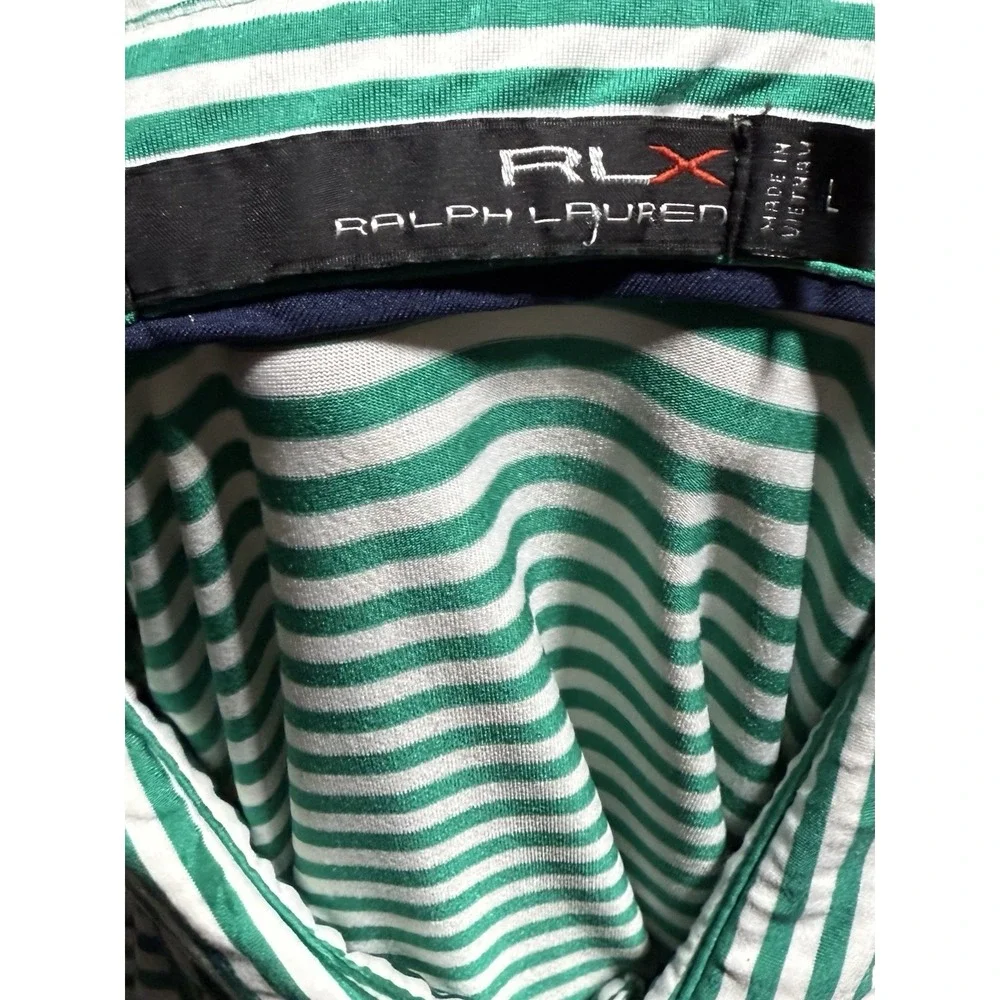 Ralph Lauren RLX Polo Shirt Golf Lightweight Mens XL Performance Stretch Striped